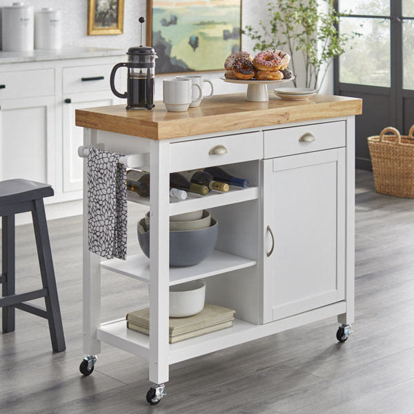 Breakwater Bay Nathaly Kitchen Cart & Reviews Wayfair